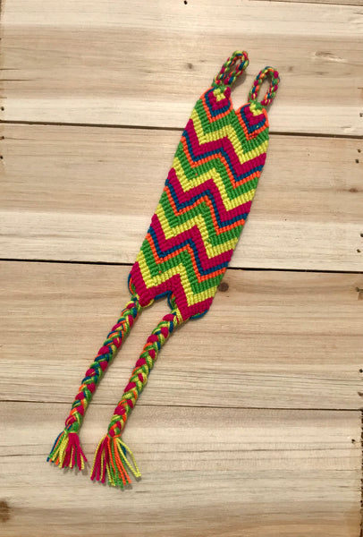 Handmade Wayuu Bracelet 1 7/8” Wide ~ 5028
